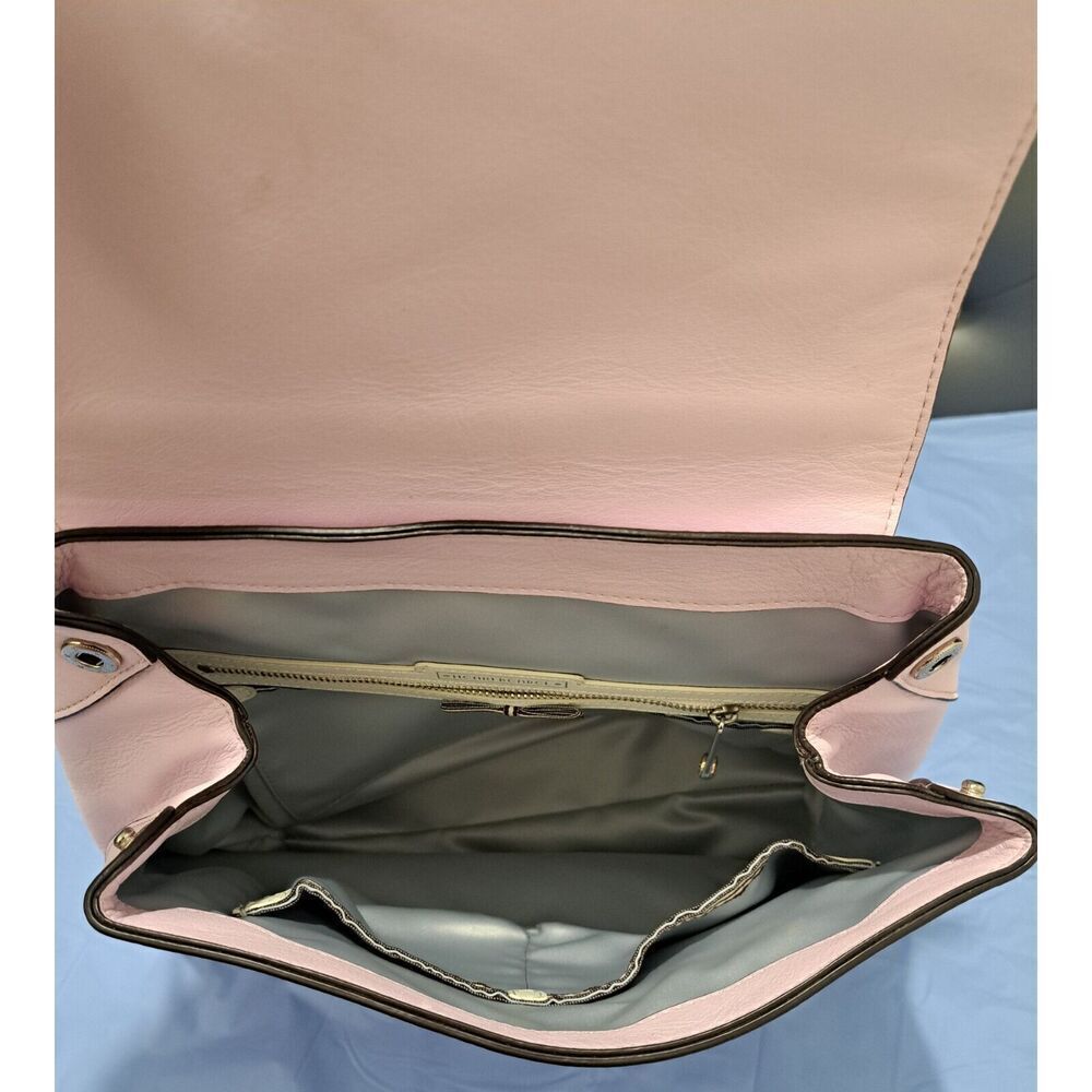 Henri Bendel New York Womens Light baby Pink Leather Backpack Bag - Picture 4 of 7